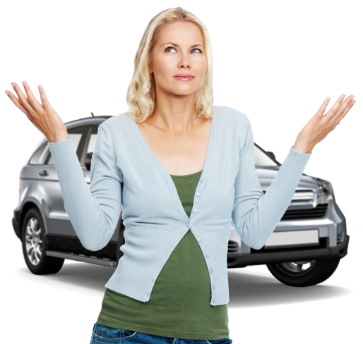 woman with car